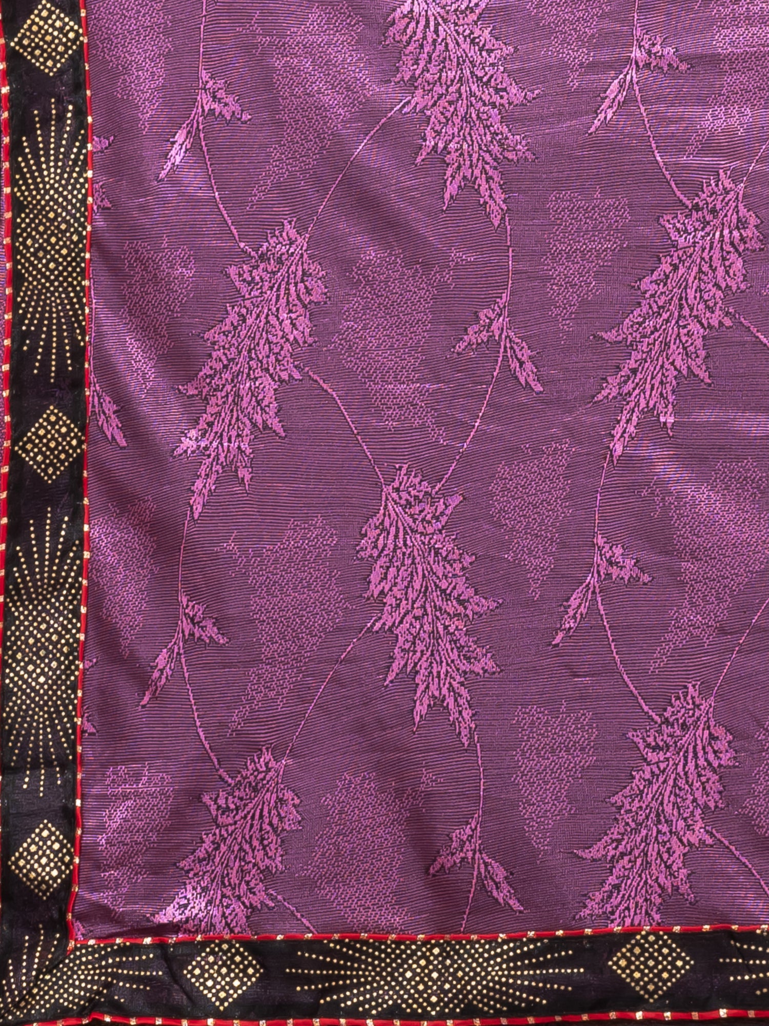 Wine Solid Designer Saree Aesthetic