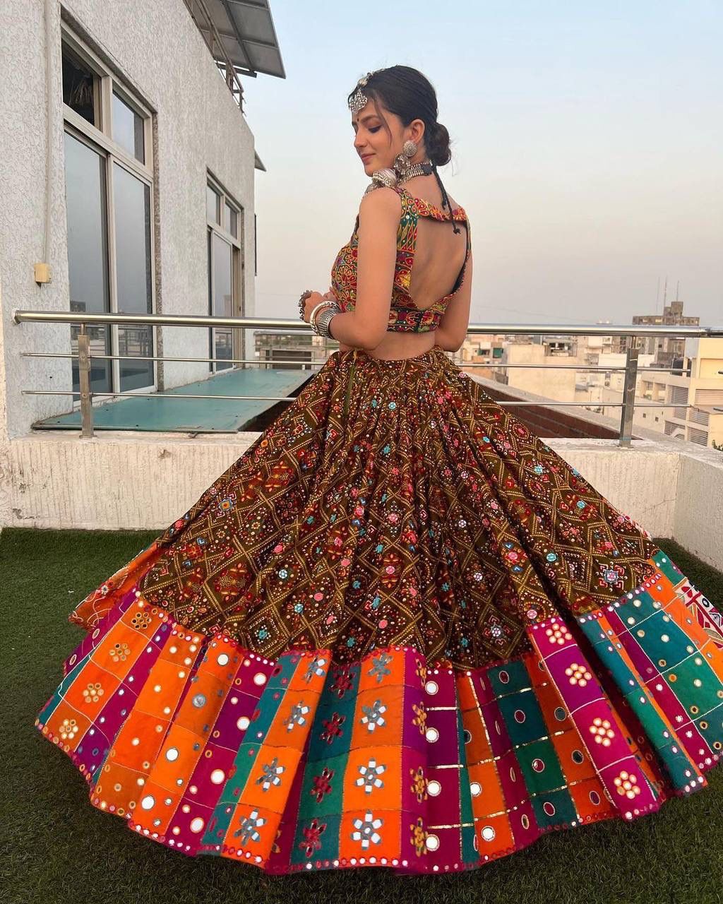 PRESENTING NEW DESIGNER PRINTED LAHENGA CHOLI