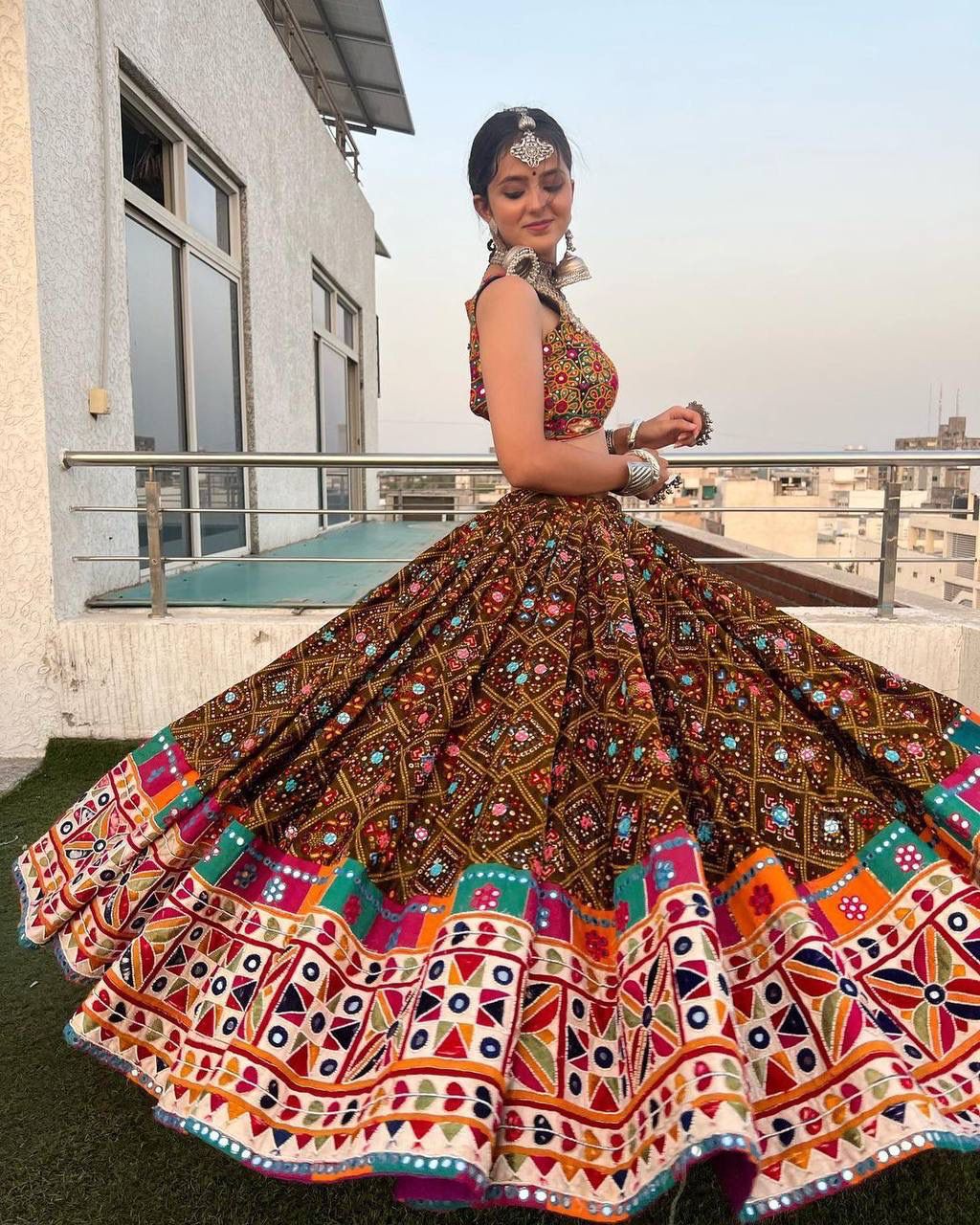 PRESENTING NEW DESIGNER PRINTED LAHENGA CHOLI